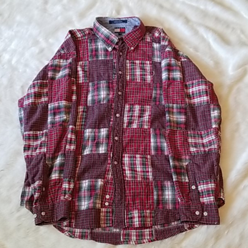 Tommy hilfiger xl vintage long sleeve shirt